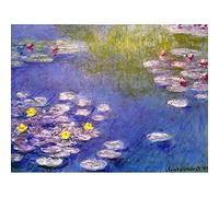 Wee Blue Coo Claude Monet Nympheas At Giverny Old Master Painting Art Print Poster Wall Decor 12X16 Inch