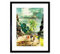 Wee Blue Coo Clifton Suspension Bridge Bristol England UK Brunel Framed Wall Art Print