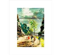 Wee Blue Coo Clifton Suspension Bridge Bristol England UK Brunel Wall Art Print