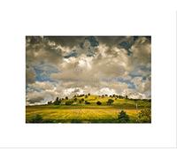 Wee Blue Coo Clouds Hill Panoramic Sheep Green Art Picture Wall Art Print
