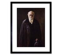 Wee Blue Coo COLLIER PORTRAIT SCIENTIST CHARLES DARWIN SMALL FRAMED ART PRINT F97X13264