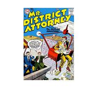 Wee Blue Coo Comic Book Cover Mr District Attorney Legal Fun Wall Art Print