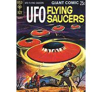 Wee Blue Coo Comic Book Cover Ufo Flying Saucers Alien Sci Fi Art Print Poster Wall Decor 12X16 Inch, Ungerahmtes Papier