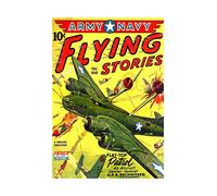 Wee Blue Coo Comic Flying Stories Fighter Jet Bomber War Air Wall Art Print