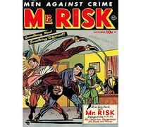 Wee Blue Coo Comic Super Hero Cover Mr Risk 007 Vintage Retro Art Print Poster Wall Decor 12X16 Inch