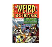 Wee Blue Coo Comic Weird Science Sci Fi Hydrogen Bomb Alien Ship Usa Wall Art Print