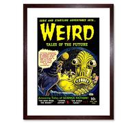 Wee Blue Coo COMIC WEIRD TALES FUTURE ALIEN SCI FI FICTION FRAMED PRINT F97X3066