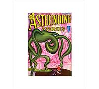 Wee Blue Coo Comics Astounding Stories Alien Weird Cool Sci Fi Wall Art Print