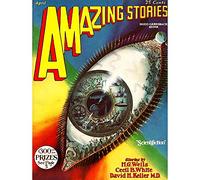 Wee Blue Coo Comics Cover Amazing Stories Science Fiction Eye Iris Machine Art Print Poster Wall Decor 12X16 Inch