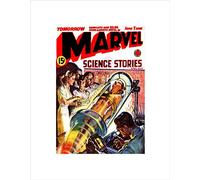 Wee Blue Coo Comics Marvel Science Stories Hospital Plastic Surgery Wall Art Print