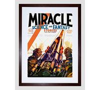 Wee Blue Coo Comics Miracle Science Fantasy Laser Gun Fiction Weird Framed Wall Art Print
