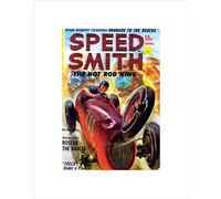 Wee Blue Coo Comics Speed Smith Hot Rod King Roscoe Rascal Car Race Wall Art Print