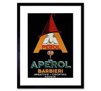 Wee Blue Coo Commercial Advert Aperol Aperitif Alcohol Italy Framed Wall Art Print