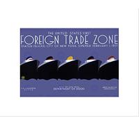 Wee Blue Coo Commercial Foreign Trade New York Ship Dock Vintage Wall Art Print