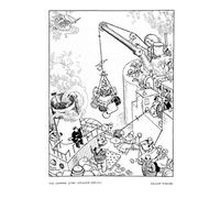 Wee Blue Coo COMPANY STARTS STEAMER SERVICES HEATH ROBINSON ART PRINT POSTER PICTURE HP280