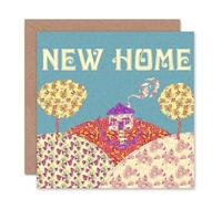 Wee Blue Coo Country House Congratulations New Home Card Wee Blue Coo Multicolor
