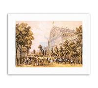 Wee Blue Coo Crystal Palace Glass Great Victorian London Painting Exhibition Canvas Art Print