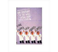 Wee Blue Coo Cultural Barber Shop Quartet Central Park New York Vintage Ad Art Wall Art Print