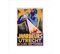 Wee Blue Coo Cultural Fair Festival Utrecht Netherlands Vintage Ad Wall Art Print