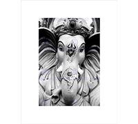 Wee Blue Coo Cultural Icon Hindu God Ganesh Elephant Wall Art Print