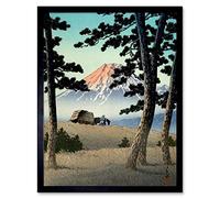 Wee Blue Coo Cultural Nature Landscape Japan Fuji Kawase Hasui Art Print Framed Poster Wall Decor 12X16 Inch