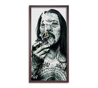 Wee Blue Coo Danny Trejo Tattoo Wayne Maguire Inked Ikons Long Panel Framed Wall Art Print