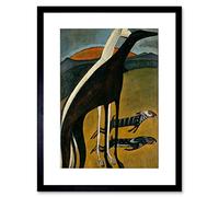 Wee Blue Coo De Souza-cardoso Greyhounds Framed Wall Art Print
