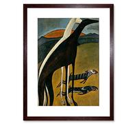 Wee Blue Coo De Souza-cardoso Greyhounds Framed Wall Art Print