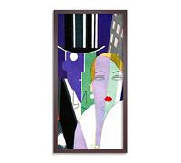 Wee Blue Coo Deco Fashion Style Chic Long Panel Framed Wall Art Print