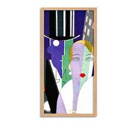 Wee Blue Coo Deco Fashion Style Chic Long Panel Framed Wall Art Print