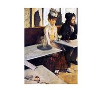 Wee Blue Coo Degas Absinthe Drinker 1876 Painting Picture Wall Art Print