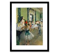 Wee Blue Coo Degas Ballet Class Painting Picture Framed Wall Art Print