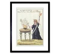 Wee Blue Coo DEMONS MAGIC 1775 SORCERESS SMALL FRAMED ART PRINT F97X13582