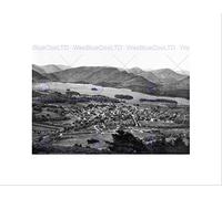 Wee Blue Coo Derwentwater And Keswick Lake District England Old BW Wall Art Print