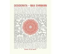Wee Blue Coo Desiderata Ehrman Mandala Large Wall Art Poster Print Thick Paper 18X24 Inch