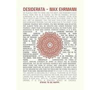 Wee Blue Coo Desiderata Ehrman Mandala Unframed Art Print Poster Wall Decor 12X16 Inch