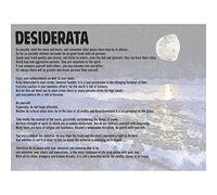 Wee Blue Coo Desiderata Ehrmann Go Placidly Amid Noise Haste Quote Typography Art Print Poster Wall Decor 12X16 Inch