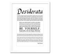 Wee Blue Coo Desiderata Ehrmann Go Placidly Amid Yourself Quote Picture Framed Wall Art Print