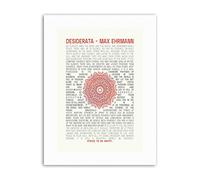 Wee Blue Coo Desiderata Mandala Ehrmann Inspiration Typography Quote Canvas Art Print