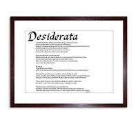 Wee Blue Coo Desiderata Placidly Noise Haste Quote Ehrmann Framed Wall Art Print