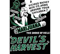 Wee Blue Coo Devil's Harvest Marijuana Art Print Poster Wall Decor 12X16 Inch