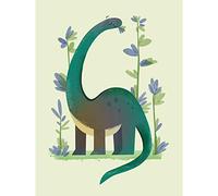Wee Blue Coo Dinosaur Apatosaurus Wall Large Art Print Poster Wall Decor 18x24 inch