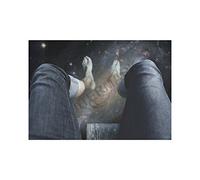 Wee Blue Coo Dipping Toes Galaxy Water Lake 12x16 Wall Art Print