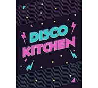 Wee Blue Coo Disco Kitchen 80s Art Print Canvas Premium Wall Decor Poster