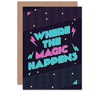 Wee Blue Coo Disco Kitchen Magic Happens Greeting Card With Envelope Inside Premium Quality
