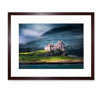 Wee Blue Coo Duart Castle Scotland Isle Mull Art Picture Framed Wall Art Print