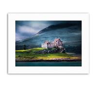 Wee Blue Coo Duart Castle Scotland Isle Mull Photo Picture Canvas Art Print