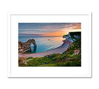 Wee Blue Coo Durdle Door Dorset Cliff Art Framed Wall Art Print