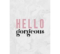 Wee Blue Coo Dusty Rose Hello Gorgeous Canvas Wall Art Print