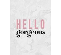 Wee Blue Coo Dusty Rose Hello Gorgeous Large Canvas Wall Art Print